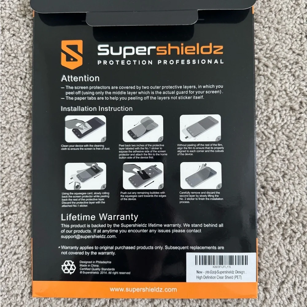 Supershieldz 10.9” iPad Screen Protector NWT